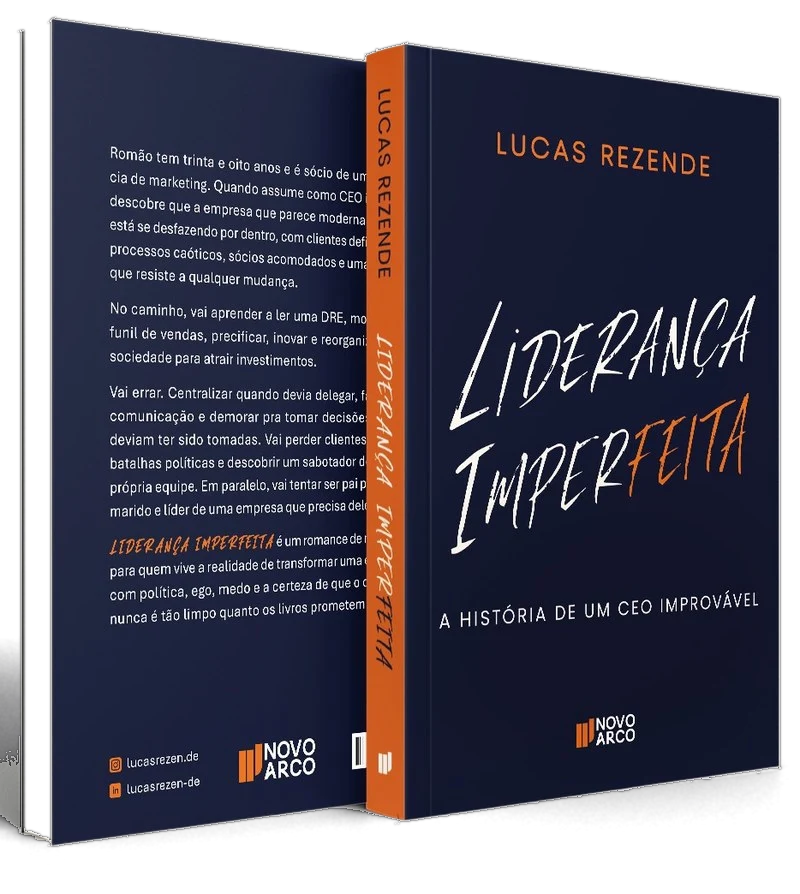 Livro Liderança Imperfeita, capa e contracapa